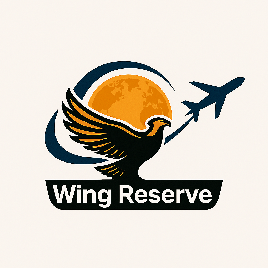 WingReserve.com Logo – Book Flights, Hotels, Cars & Activities at Exclusive Prices