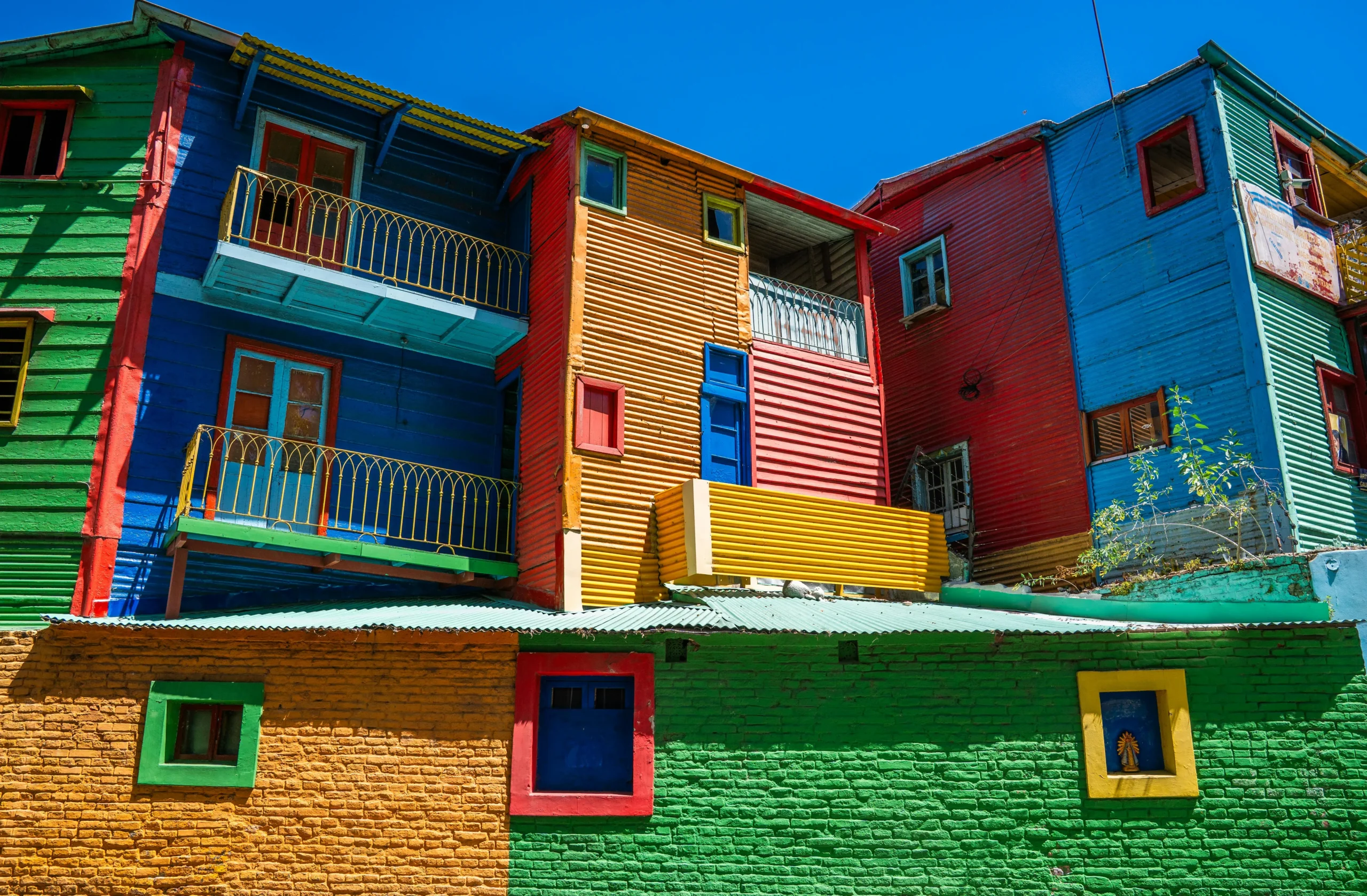 La Boca neighborhood in Buenos Aires with colorful buildings and tango culture