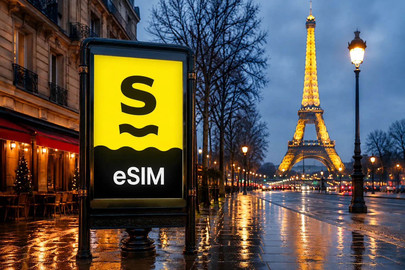 Traveler using Saily eSIM app built by Nord Security for secure mobile data abroad — best privacy-focused travel eSIM 2026