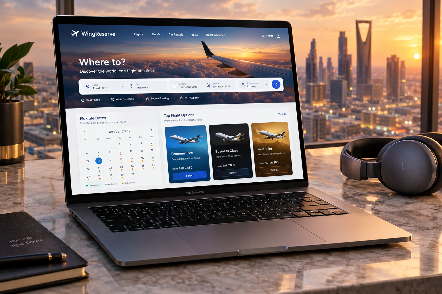 Travel booking mistakes start at the comparison screen — flexible dates
and three fare options side by side before choosing