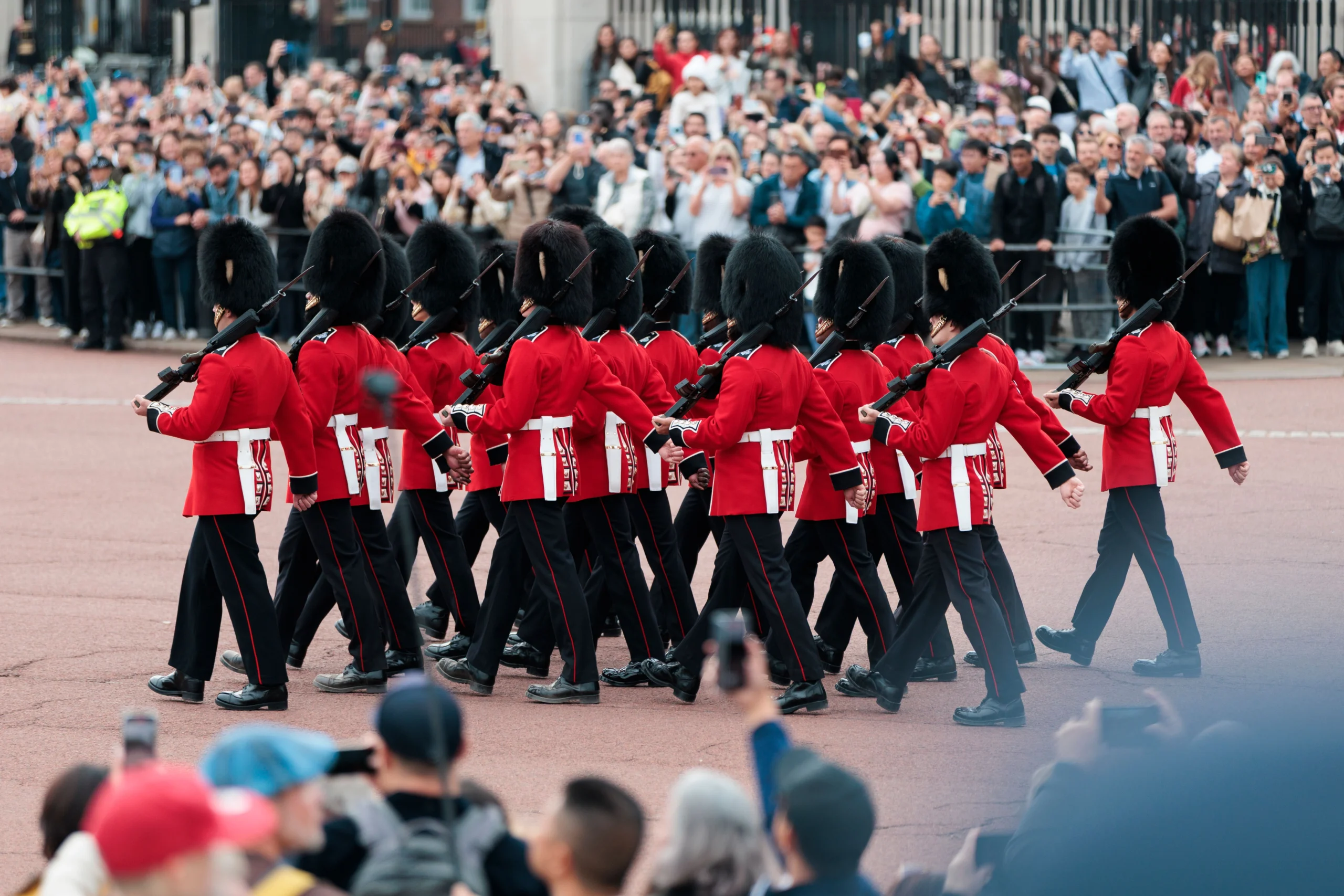 Changing of the Guard ceremony at Buckingham Palace, London
